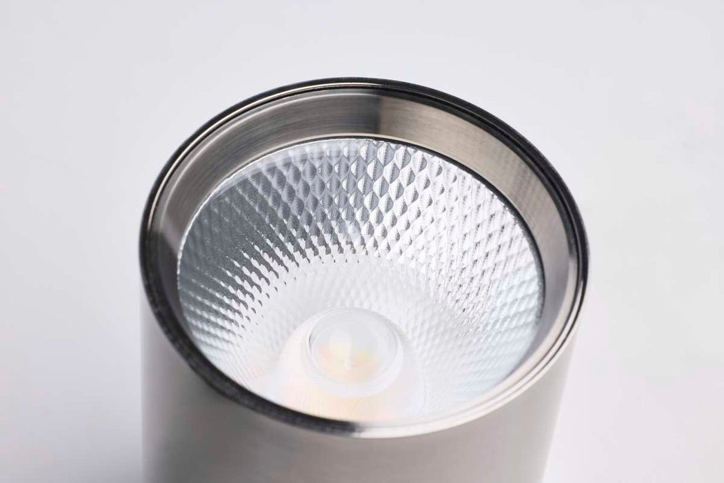 Track Head Satco JH5066 8 Watt LED Track Head - 2700K/3000K/3500K/4000K/5000K CCT Selectable - Dim to Warm - J Style - 48 Degree Beam Angle - 120 Volt - Brushed Nickel - Round Satco