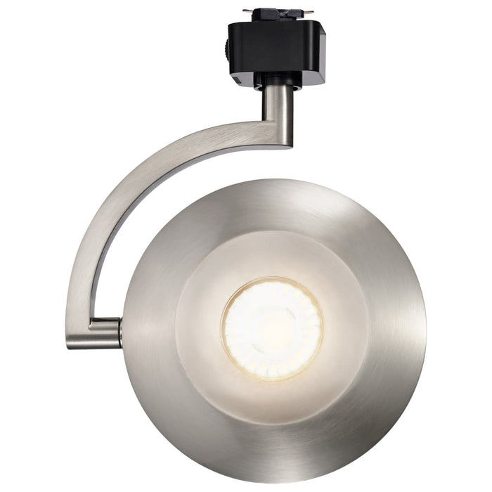 Track Head Satco JH5072 Orb LED Track Head - 12 Watt - 3000K/4000K/5000K CCT Selectable - 24 Degree Beam Angle - J-Style - Brushed Nickel - 120 Volt Satco