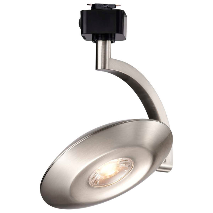 Track Head Satco JH5072 Orb LED Track Head - 12 Watt - 3000K/4000K/5000K CCT Selectable - 24 Degree Beam Angle - J-Style - Brushed Nickel - 120 Volt Satco