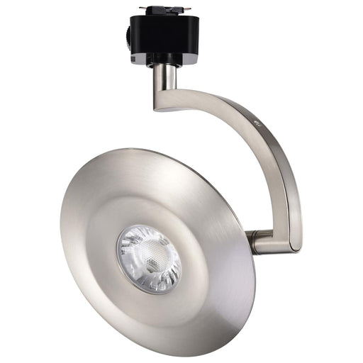 Track Head Satco JH5072 Orb LED Track Head - 12 Watt - 3000K/4000K/5000K CCT Selectable - 24 Degree Beam Angle - J-Style - Brushed Nickel - 120 Volt Satco