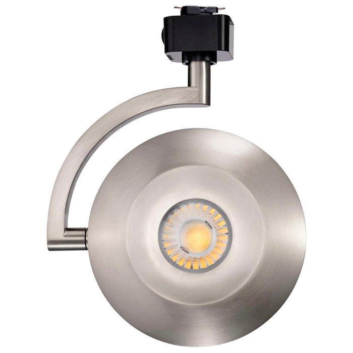 Track Head Satco JH5075 Orb LED Track Head - 12 Watt - 3000K/4000K/5000K CCT Selectable - 36 Degree Beam Angle - J-Style - Brushed Nickel - 120 Volt Satco