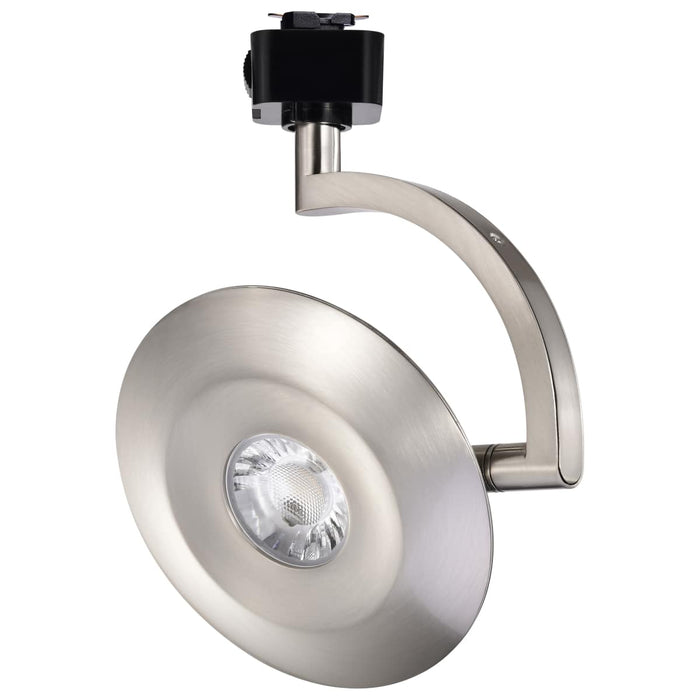Track Head Satco JH5075 Orb LED Track Head - 12 Watt - 3000K/4000K/5000K CCT Selectable - 36 Degree Beam Angle - J-Style - Brushed Nickel - 120 Volt Satco