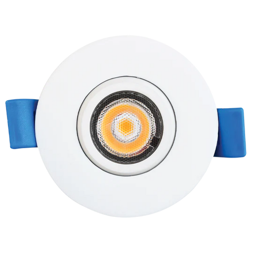 LED Recessed Downlight Luxrite LR23236  2" Gimbal Round Snap In Downlight 5CCT Luxrite