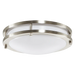 LED Flush Mount Luxrite LR23280 10 Inch Double Chrome Ring Surface Mount Light 5 CCT Selectable Luxrite