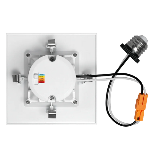 Luxrite LR23784 4 Inch LED Retrofit Downlight Square Baffled Trim 5 CCT Selectable LightStoreUSA