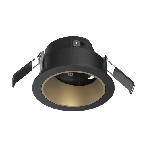 Recessed Lighting Trims Luxrite LR25243 3" Architectural Module Black/Gold Trim Replacement Luxrite