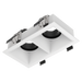 Recessed Lighting Trims Luxrite LR25252 3" Architectural Module White Trim Replacement - Two Head Luxrite