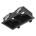 Recessed Lighting Trims Luxrite LR25253 3" Architectural Module Black Trim Replacement - Two Head Luxrite