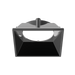 Recessed Lighting Reflectors Luxrite LR25259 3" Architectural Module Chrome Black Reflector Replacement - Square Luxrite