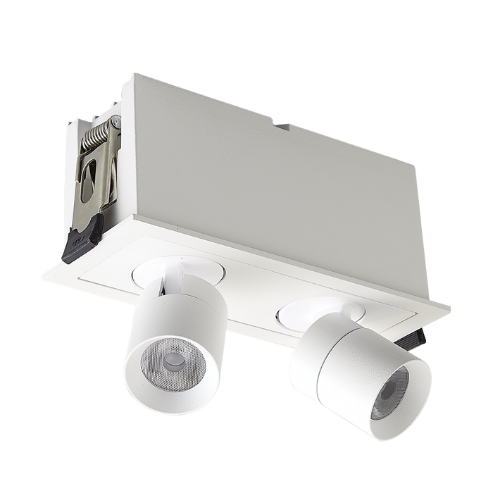 Canless Spotlight Luxrite Retractable Multi-Light Canless Spotlight 5CCT Selectable - White Luxrite