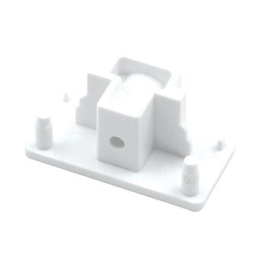 Track Accessory Luxrite LR43813 H-Track End Cap - White Finish Luxrite