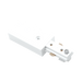 Luxrite LR43816 H-Track Power End Connector - White Finish