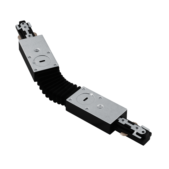 Luxrite LR43821 H-Track Flexible Connector - Black Finish