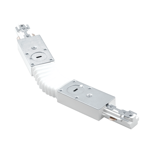 Track Accessory Luxrite LR43822 H-Track Flexible Connector - White Finish Luxrite