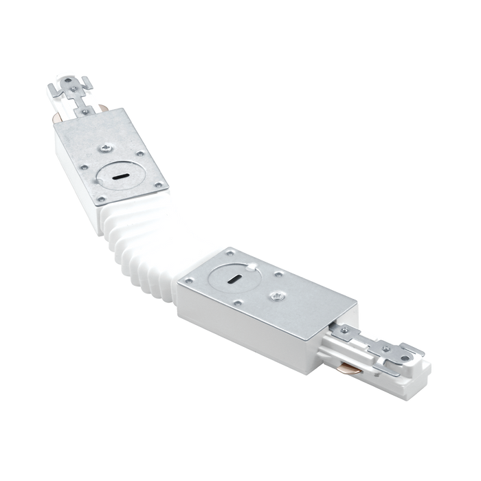 Luxrite LR43822 H-Track Flexible Connector - White Finish