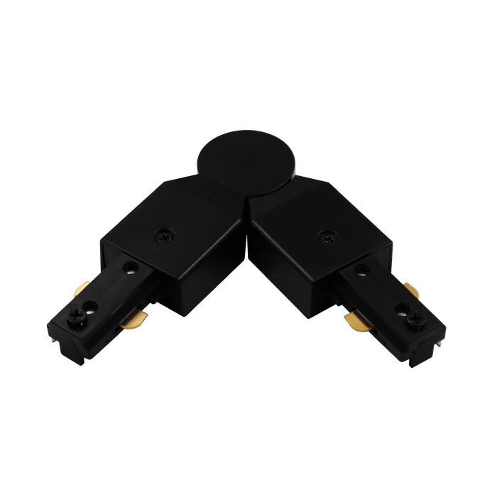 Luxrite LR43824 H-Track Adjustable Connector - Black Finish