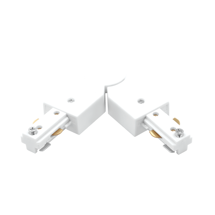 Luxrite LR43825 H-Track Adjustable Connector - White Finish