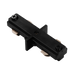 Luxrite LR43830 H-Track Mini Straight Connector - Black Finish