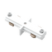 Luxrite LR43831 H-Track Mini Straight Connector - White Finish