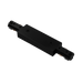 Luxrite LR43833 H-Track Straight Connector - Black Finish