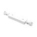 Luxrite LR43834 H-Track Straight Connector - White Finish