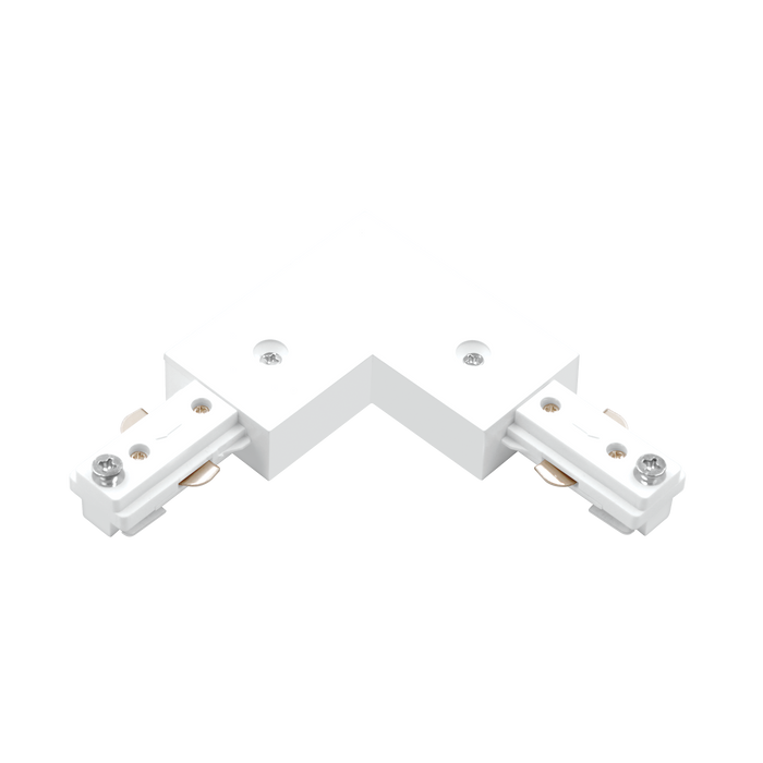 Luxrite LR43837 H-Track L Connector - White Finish