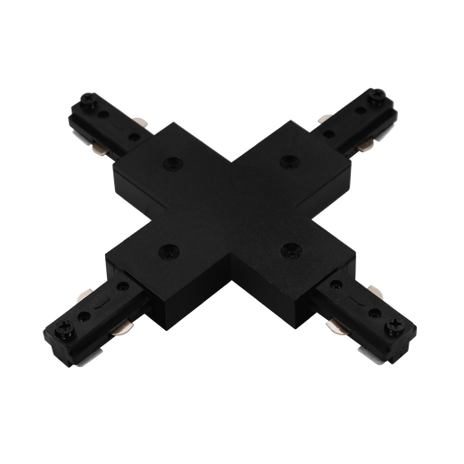 Track Accessory Luxrite LR43842 H-Track X Connector - Black Finish Luxrite