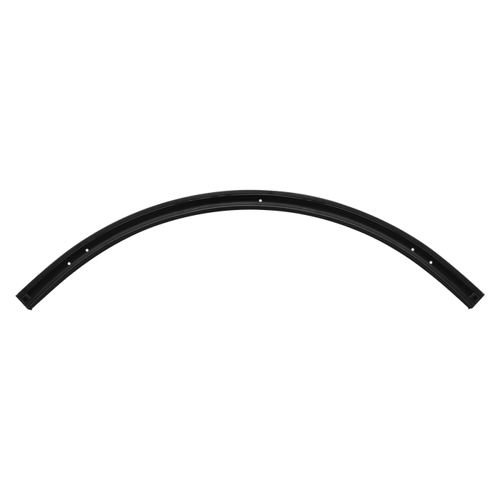 Luxrite LR43847 2' Surface Mount H-Type Single Circuit 3-Wire Curved Track - Black Finish