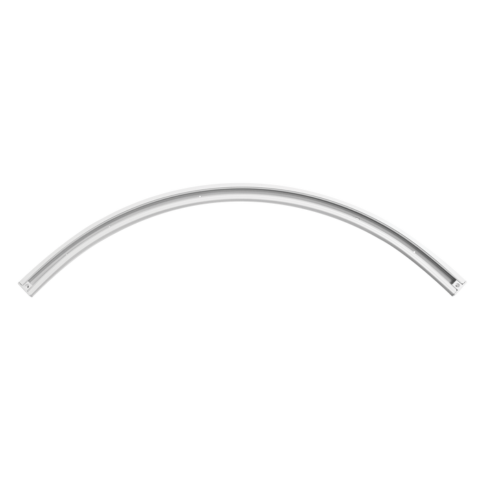 Luxrite LR43848 2' Surface Mount H-Type Single Circuit 3-Wire Curved Track - White Finish