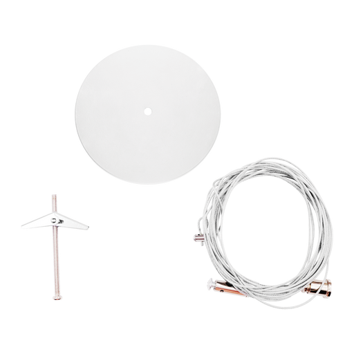 Track Accessory Luxrite LR43849 H-Track 20' Suspension Kit - White Finish Luxrite