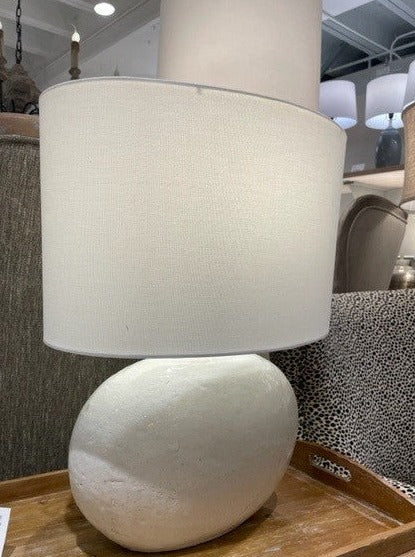 Forty West Designs 72593 Maeve White Stone Look Table Lamp