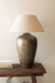 Table Lamp Kalalou NAT1069X Antique Brass Lamp with Hammered Detail Kalalou