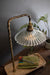Table Lamp TABLE LAMP WITH WOODEN TRAY BASE AND GLASS SHADE Kalalou