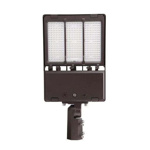 LED Shoebox Area Light 200/240/300 Wattage Selectable and 3 CCT Selectable Bronze 120-277V Medinah Power