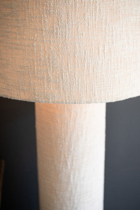 Floor Lamp Kalalou  NNL2764X White Boucle Floor Lamp with Matching Shade Kalalou