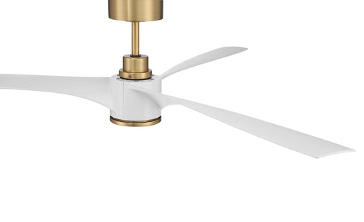 Ceiling Fan Craftmade PHB60SB3 Phoebe Indoor|Outdoor Fan 60" Satin Brass and White Craftmade