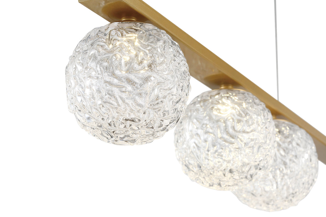 Eurofase 37351-014 Phillimore Light LED Linear Chandelier Gold