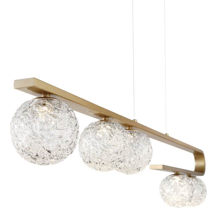 Eurofase 37351-014 Phillimore Light LED Linear Chandelier Gold