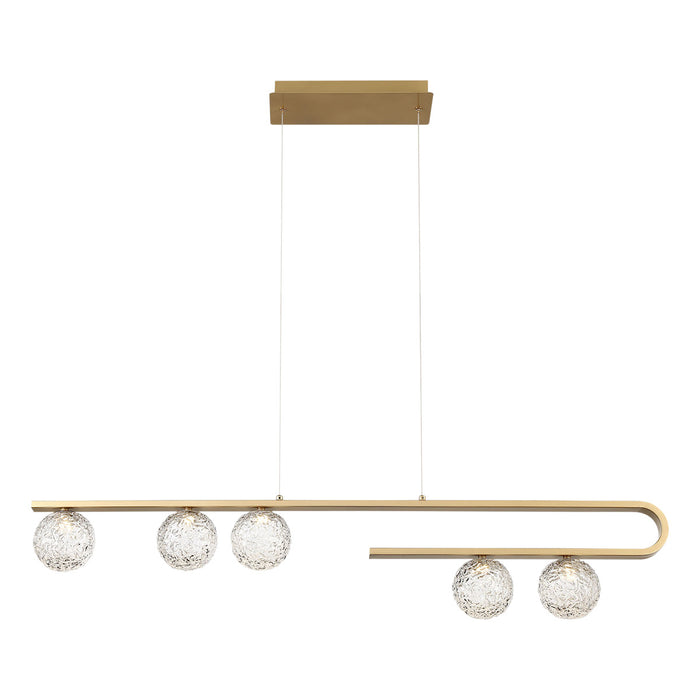 Eurofase 37351-014 Phillimore Light LED Linear Chandelier Gold