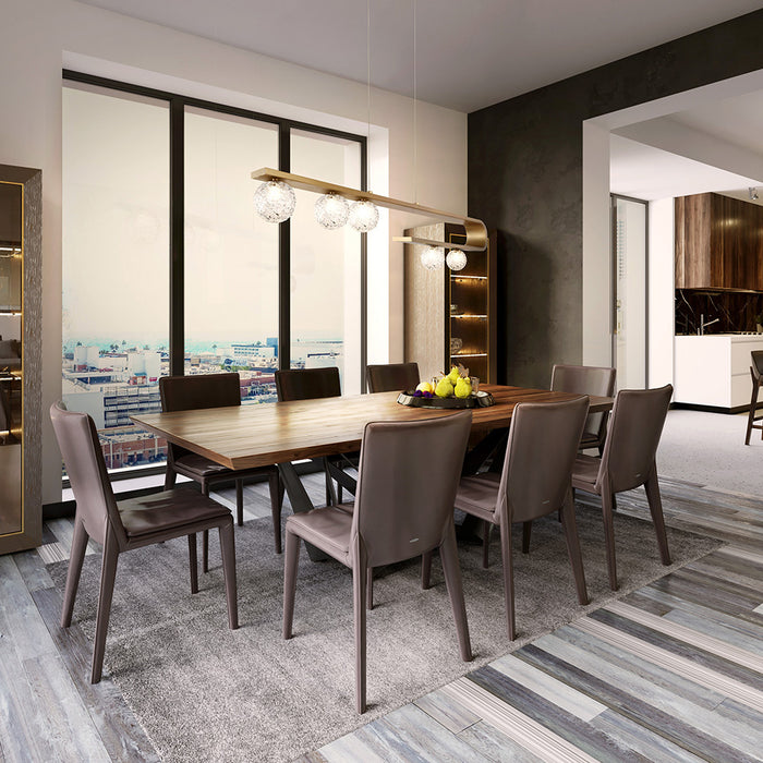 Eurofase 37351-014 Phillimore Light LED Linear Chandelier Gold