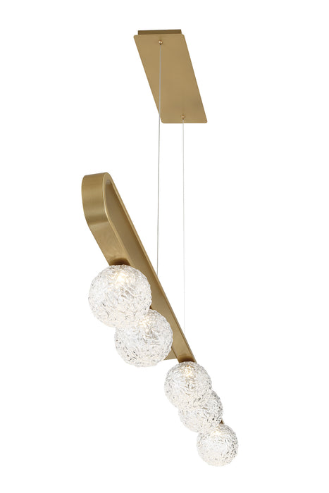 Eurofase 37351-014 Phillimore Light LED Linear Chandelier Gold