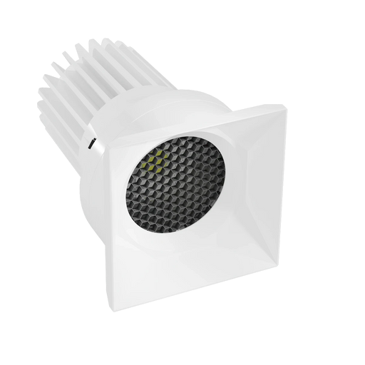 LED Downlight American Lighting Rhyme 3 inch Deep Baffle Downlight Square White 5CCT and Optic Selectable American Lighting