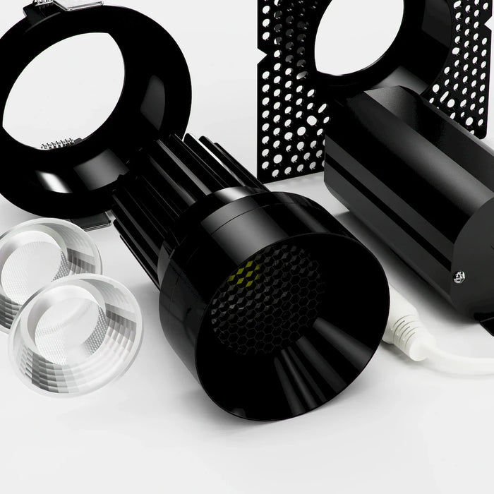 American Lighting Rhyme 3 inch Deep Baffle Downlight Round Black 5CCT and Optic Selectable