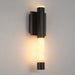 Outdoor Wall Sconce Eurofase 50122-028 Ronda 16 Inch Outdoor Alabaster Wall Sconce - Matte Black Eurofase