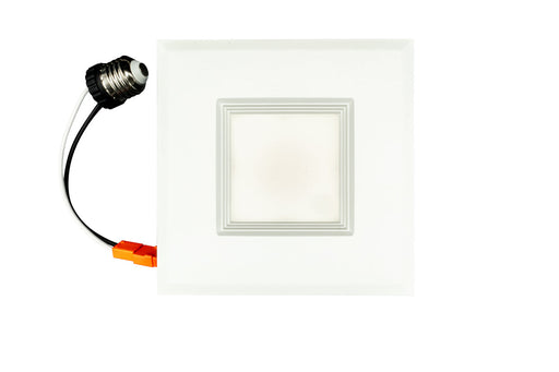 LED Downlight Topaz RTL4-SQ-7W-CS-WH 4 Inch LED Recessed Retrofit Downlight Square Baffle Trim CCT Selectable Topaz