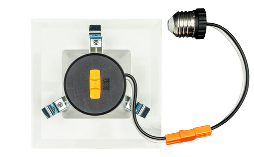 LED Downlight Topaz RTL4-SQ-7W-CS-WH 4 Inch LED Recessed Retrofit Downlight Square Baffle Trim CCT Selectable Topaz