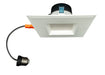 LED Downlight Topaz RTL4-SQ-7W-CS-WH 4 Inch LED Recessed Retrofit Downlight Square Baffle Trim CCT Selectable Topaz