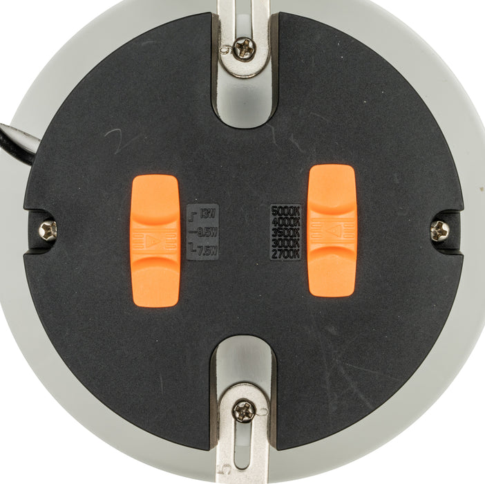 Topaz RTL6-13W-PCS-WH-S 6 Inch LED Retrofit Downlight 7.5W/9.5W/13W Selectable 5 CCT Selectable Smooth Trim