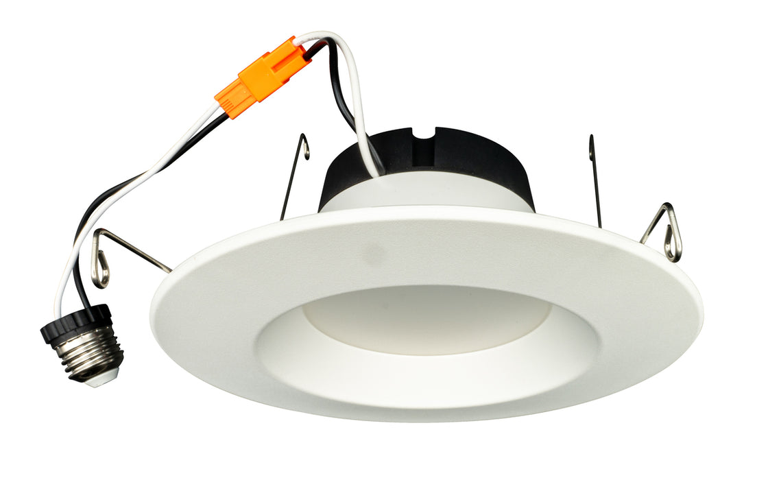 Topaz RTL6-13W-PCS-WH-S 6 Inch LED Retrofit Downlight 7.5W/9.5W/13W Selectable 5 CCT Selectable Smooth Trim