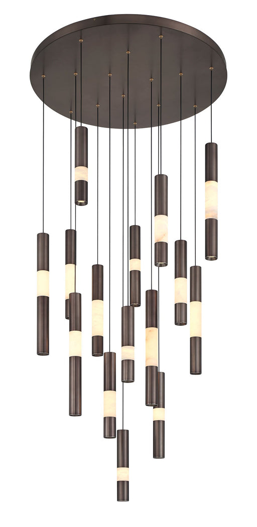 Multi Drop Chandelier Eurofase Ronda 15-Light 32 Inch Multi Drop Chandelier - Harlow Bronze Eurofase